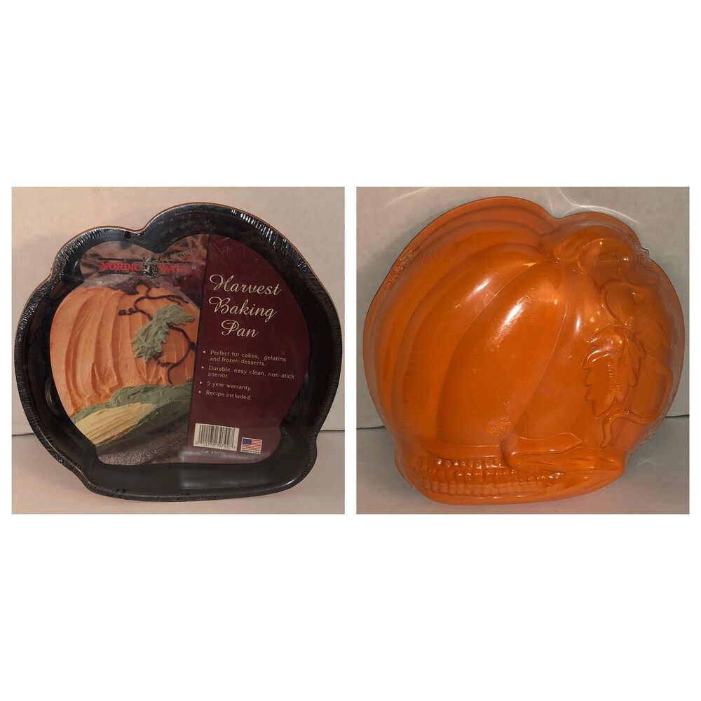 VTG Nordic Ware Harvest Baking Pan 30792 Pumpkin Thanksgiving Cake New Sealed